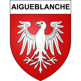 Aigueblanche 73 ville sticker blason écusson autocollant adhésif