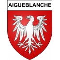 Aigueblanche 73 ville sticker blason écusson autocollant adhésif