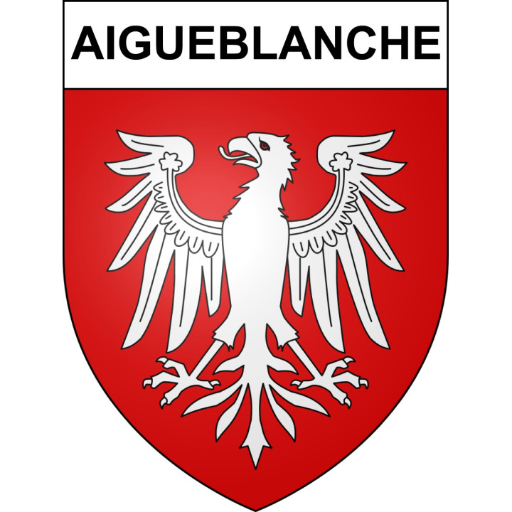 Aigueblanche Sticker wappen, gelsenkirchen, augsburg, klebender aufkleber