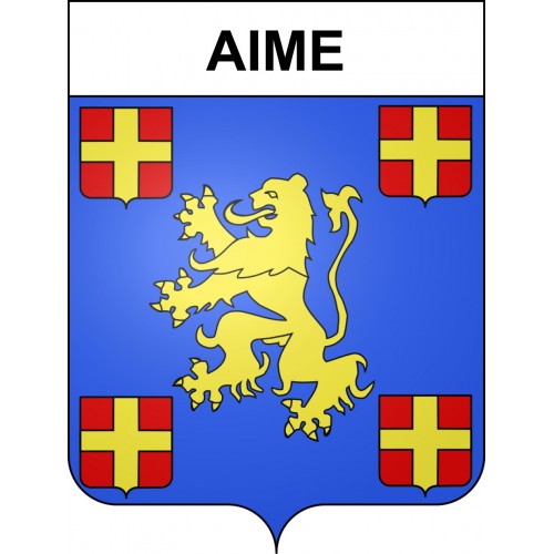 Aime Sticker wappen, gelsenkirchen, augsburg, klebender aufkleber