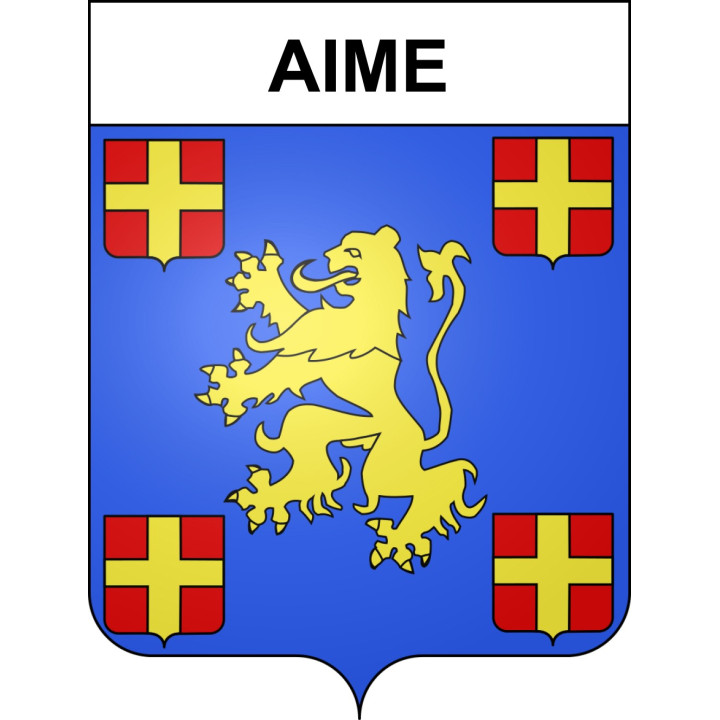 Aime Sticker wappen, gelsenkirchen, augsburg, klebender aufkleber