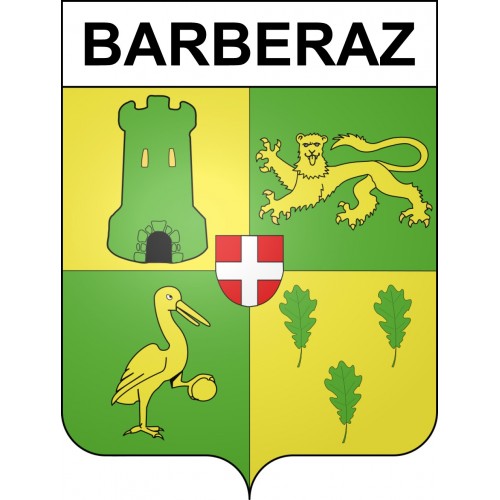Barberaz 73 ville sticker blason écusson autocollant adhésif
