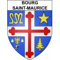 Pegatinas escudo de armas de Bourg-Saint-Maurice adhesivo de la etiqueta engomada