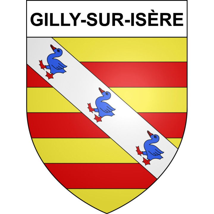 Gilly-sur-Isère Sticker wappen, gelsenkirchen, augsburg, klebender aufkleber