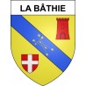 Pegatinas escudo de armas de La Bâthie adhesivo de la etiqueta engomada