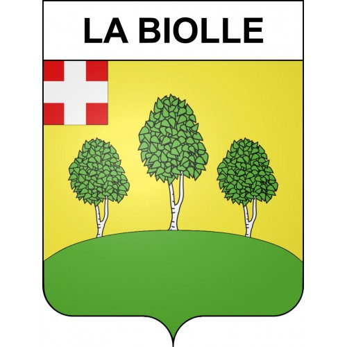 La Biolle 73 ville sticker blason écusson autocollant adhésif
