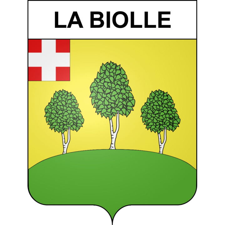 La Biolle 73 ville sticker blason écusson autocollant adhésif