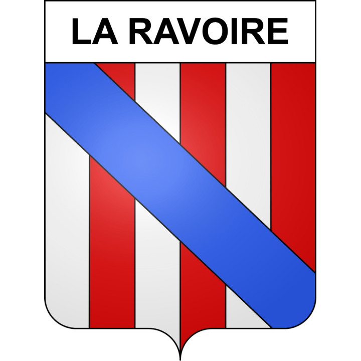 La Ravoire 73 ville sticker blason écusson autocollant adhésif