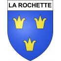 Pegatinas escudo de armas de La Rochette adhesivo de la etiqueta engomada