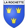 Pegatinas escudo de armas de La Rochette adhesivo de la etiqueta engomada