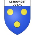 Pegatinas escudo de armas de Le Bourget-du-Lac adhesivo de la etiqueta engomada