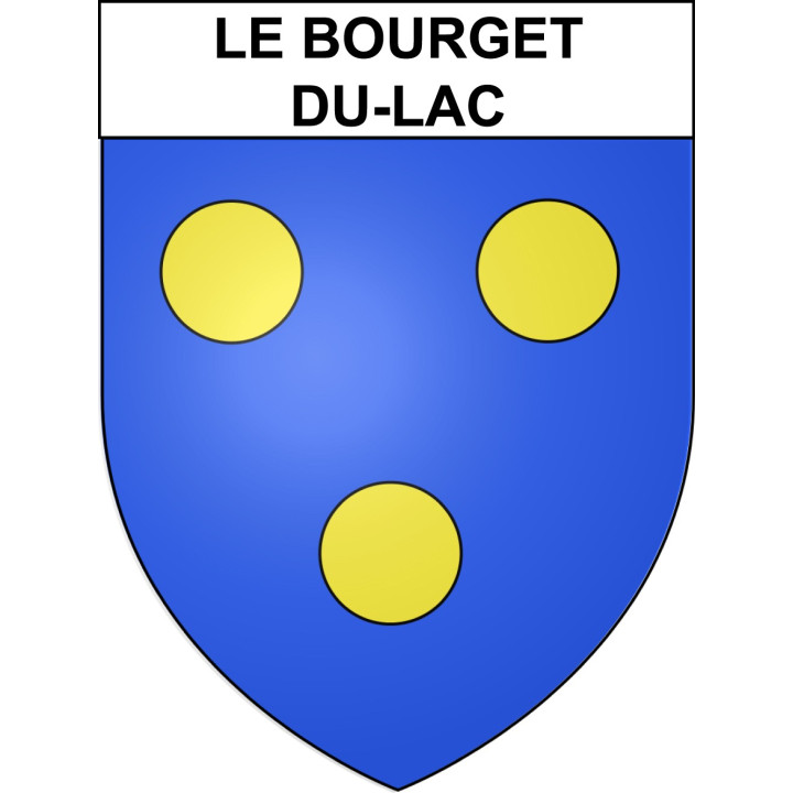 Le Bourget-du-Lac 73 ville sticker blason écusson autocollant adhésif
