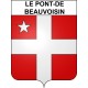 Le Pont-de-Beauvoisin Sticker wappen, gelsenkirchen, augsburg, klebender aufkleber