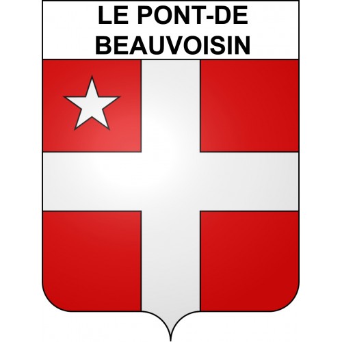 Stickers coat of arms Le Pont-de-Beauvoisin adhesive sticker