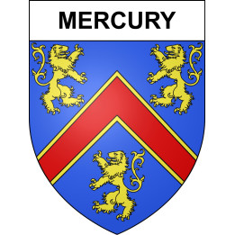 Pegatinas escudo de armas de Mercury adhesivo de la etiqueta engomada