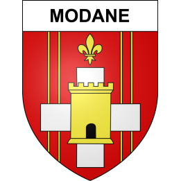 Modane Sticker wappen, gelsenkirchen, augsburg, klebender aufkleber