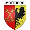 Moûtiers 73 ville sticker blason écusson autocollant adhésif