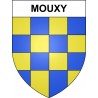 Mouxy Sticker wappen, gelsenkirchen, augsburg, klebender aufkleber
