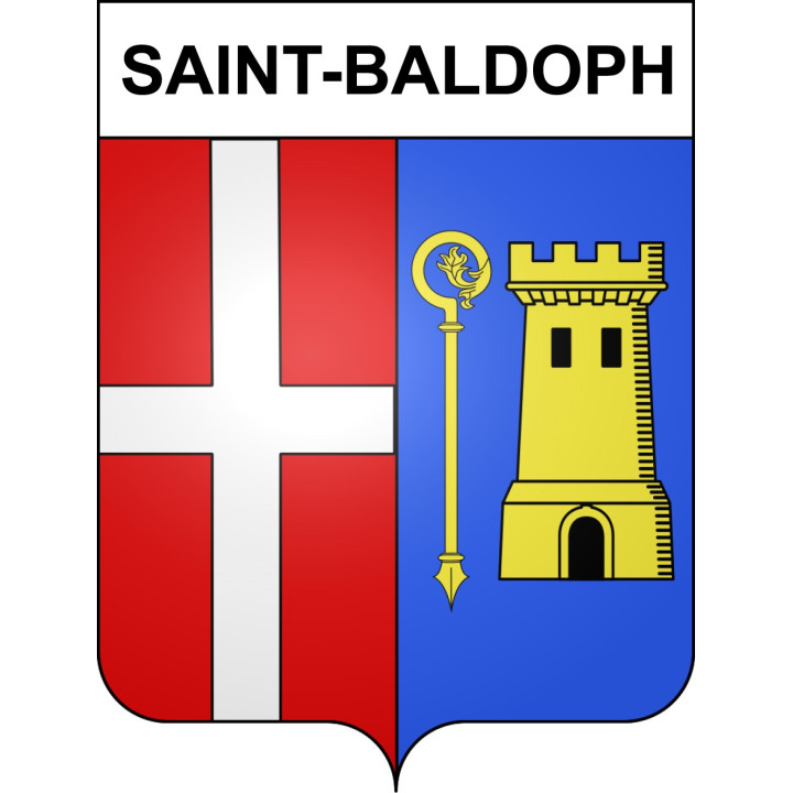 Saint-Baldoph Sticker wappen, gelsenkirchen, augsburg, klebender aufkleber
