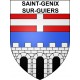 Pegatinas escudo de armas de Saint-Genix-sur-Guiers adhesivo de la etiqueta engomada