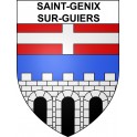 Stickers coat of arms Saint-Genix-sur-Guiers adhesive sticker