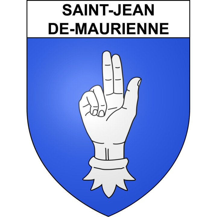Saint-Jean-de-Maurienne 73 ville sticker blason écusson autocollant adhésif