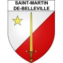 Pegatinas escudo de armas de Saint-Martin-de-Belleville adhesivo de la etiqueta engomada