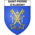 Saint-Pierre-d'Albigny 73 ville sticker blason écusson autocollant adhésif