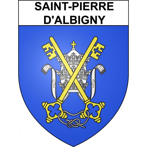 Stickers coat of arms Saint-Pierre-d'Albigny adhesive sticker