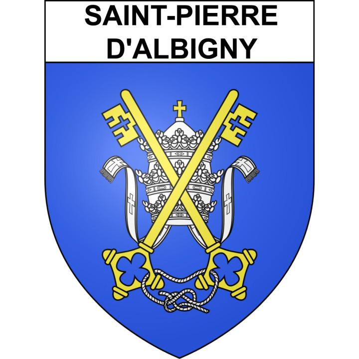 Saint-Pierre-d'Albigny 73 ville sticker blason écusson autocollant adhésif