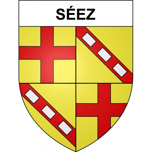 Stickers coat of arms Séez adhesive sticker
