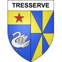 Stickers coat of arms Tresserve adhesive sticker