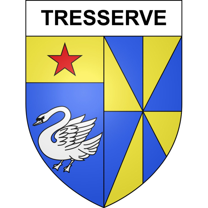 Stickers coat of arms Tresserve adhesive sticker