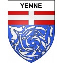 Yenne 73 ville sticker blason écusson autocollant adhésif