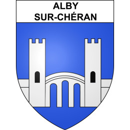 Alby-sur-Chéran Sticker wappen, gelsenkirchen, augsburg, klebender aufkleber