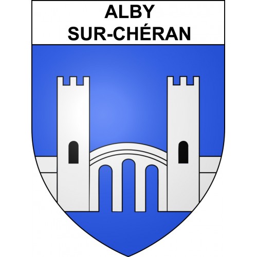 Stickers coat of arms Alby-sur-Chéran adhesive sticker