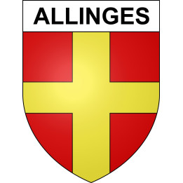 Allinges Sticker wappen, gelsenkirchen, augsburg, klebender aufkleber
