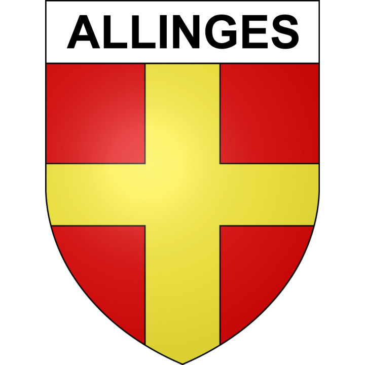 Allinges 74 ville sticker blason écusson autocollant adhésif