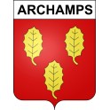Archamps 74 ville sticker blason écusson autocollant adhésif
