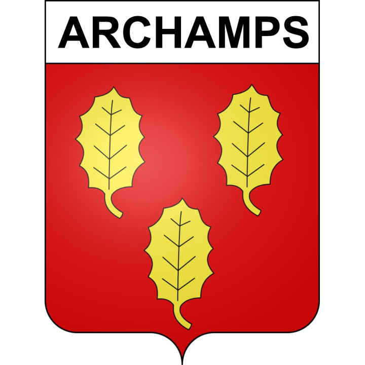 Archamps 74 ville sticker blason écusson autocollant adhésif