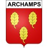 Pegatinas escudo de armas de Archamps adhesivo de la etiqueta engomada