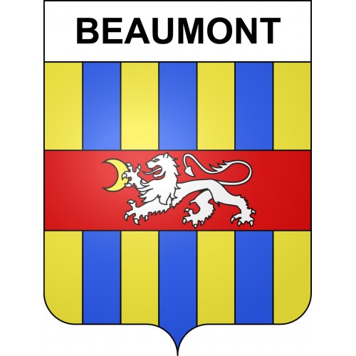 Beaumont 74 ville sticker blason écusson autocollant adhésif