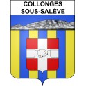 Collonges-sous-Salève 74 ville sticker blason écusson autocollant adhésif