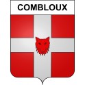 Combloux 74 ville sticker blason écusson autocollant adhésif