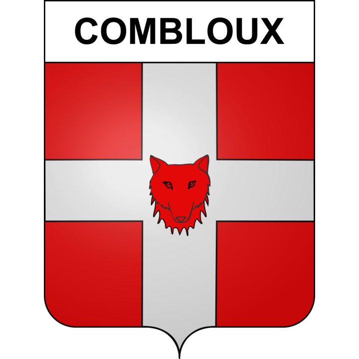 Stickers coat of arms Combloux adhesive sticker