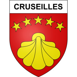 Stickers coat of arms Cruseilles adhesive sticker