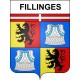 Pegatinas escudo de armas de Fillinges adhesivo de la etiqueta engomada