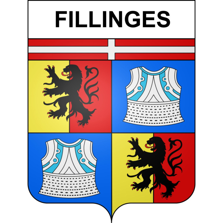 Fillinges Sticker wappen, gelsenkirchen, augsburg, klebender aufkleber