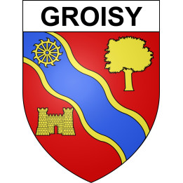 Groisy Sticker wappen, gelsenkirchen, augsburg, klebender aufkleber