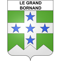 Le Grand-Bornand 74 ville sticker blason écusson autocollant adhésif